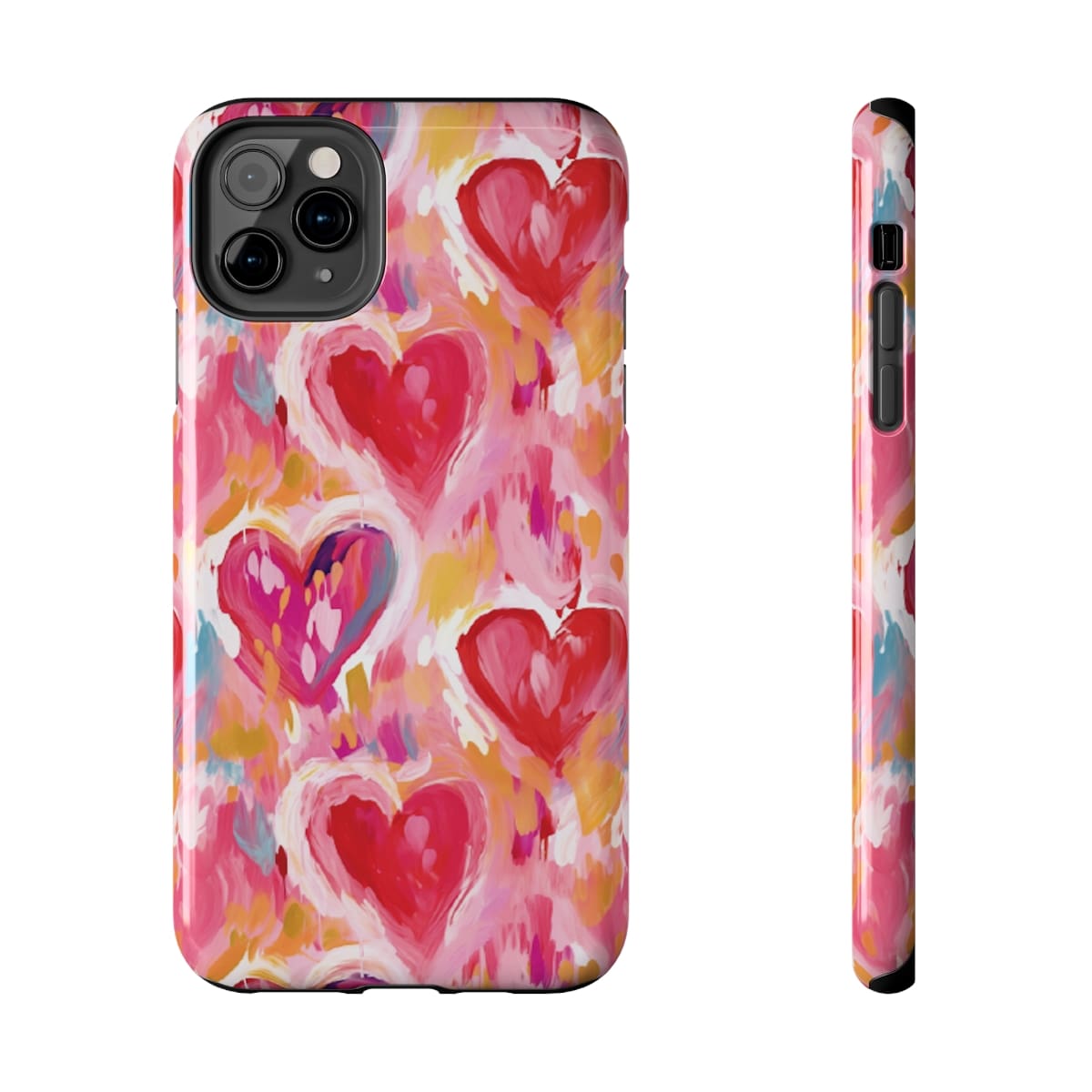 Painted Hearts Valentine s Day Phone Case Zappy Dots